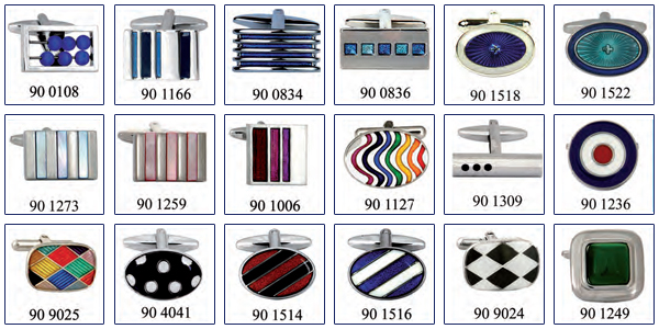 enamel cufflink design